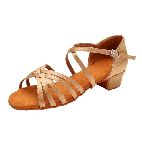 Dancing Shoes for Woman Dance Shoes for Girls and Women Latin Ballroom Shoes Modern Tango Dancing Performance Shoes(Q FU,35(22.5cm))