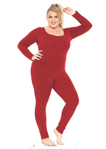 Image of STRETCH IS COMFORT Womens Plus Size Tank Unitard Athletic Rompers For Women