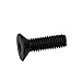 Mxfans 100 PCS Black 10.9 Alloy Steel Flat Socket Head Screws M3 x 10mm for Electronic Industry Fasteners for Joining Timber Cabinets