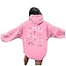 Itsame Pink Palm Puff Hoodies For Teen Girls 2024 Cute Graphic Preppy Sweatshirt Long Sleeve Drawstring Hooded Pullover Tops girls fashion hoodies & sweatshirts Pink M