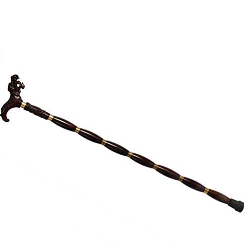 FHKBB Béquilles Bois Massif de séquoia Ebène Ancienne Canne en Bois