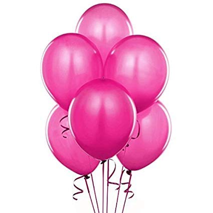 Metallic Shiny Peal Finish Balloons - Pack of 25 (Pink) - Image 1