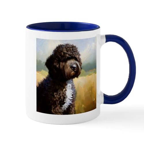 Taza cerámica para café 11 oz CafePress Portuguese Water Dog miniatura 1