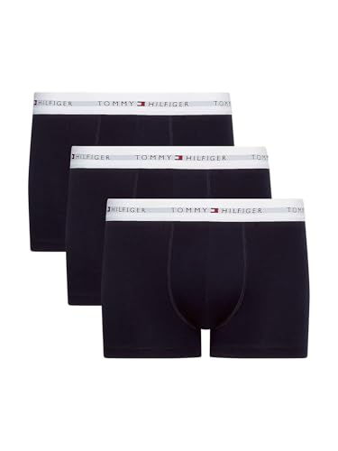 Tommy Hilfiger Herren Boxershorts Trunks Unterwäsche, Blau (Desert Sky/Desert Sky/Desert Sky), XL