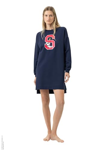 Mey Loungewear Serie x Peanuts Damen Homewear-Oberteile Yacht Blue (XXL)