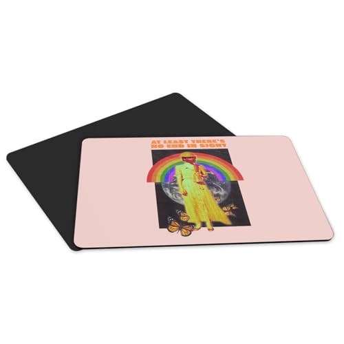 Sets de table en caoutchouc rose art surréaliste pour dîner - 5