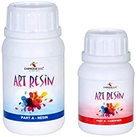 Vishwa Creation ChimiqueSol Crystal Clear Resin and Hardner High Gloss, 300 Gm