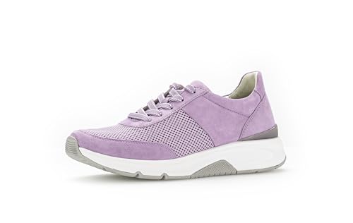Gabor Damen Low-Top Sneaker, Frauen Halbschuhe,schnürschuhe,schnürer,Plateausohle,straßenschuhe,Strassenschuhe,New Flieder,38 EU / 5 UK