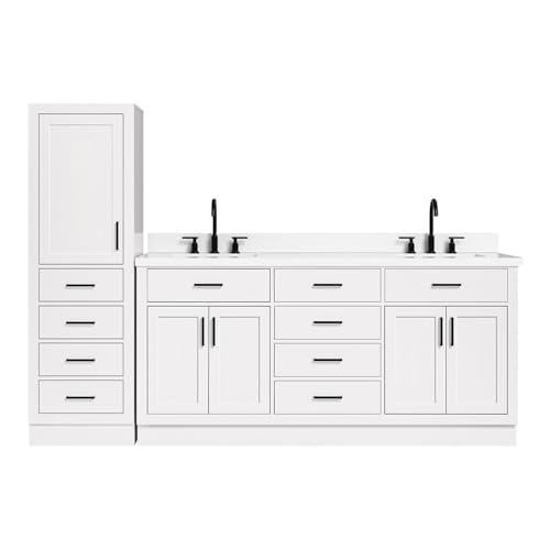 ARIEL Hepburn 93 Inch Includes 20 Inch Linen Cabinet and