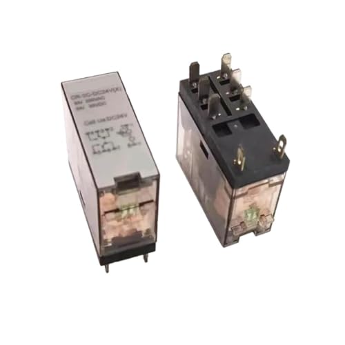 Relé electromecánico de 8 pines CR-2C-DC24V(X) con bobina 24V DC para automatización industrial 5 uds