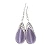 Handmade in Hawaii, wire braided"Magical Color Changing" purple sea glass earrings, sterling silver hooks, Hawaiian Gift, FREE gift wrap, FREE gift message, February Birthstone"