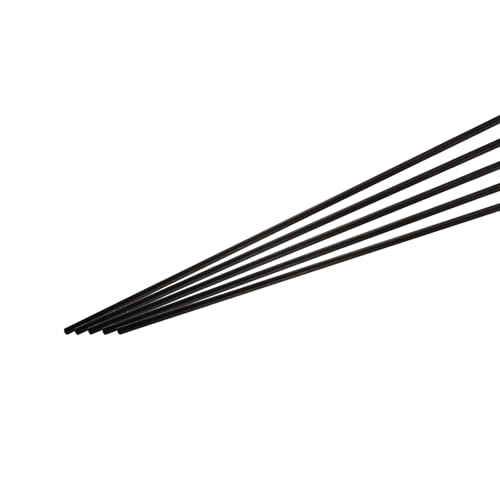 QUARKZMAN kolfiberstång, 5 mm x 400 mm kolstång för RC-flygplan gör-det-själv hantverk drakvingrör quadcopter-armreparation förpackning med 5