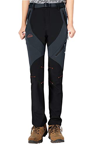 Rdruko Women's Snow Pants Waterproof Insulated Fleece Thermal Ski Hiking Snowboard Pants2