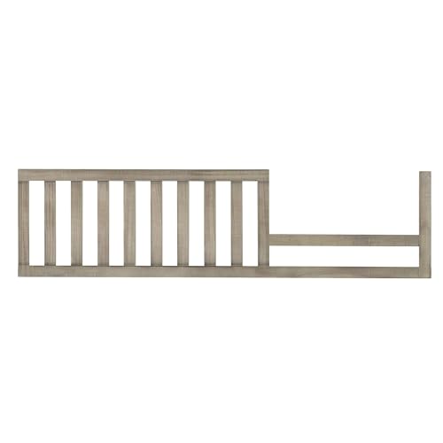 Image of Toddler Bed Safety Guard Rail for Evolur Baby Convertible Cribs - Solid Wood Rail for Convertible Crib to Toddler Bed Conversion - Safety Bed Rail for Children (Porcini, Model 811)