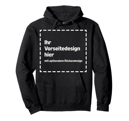 Personalisierter Hoodie mit Druck auf der Vorder- und Rückseite