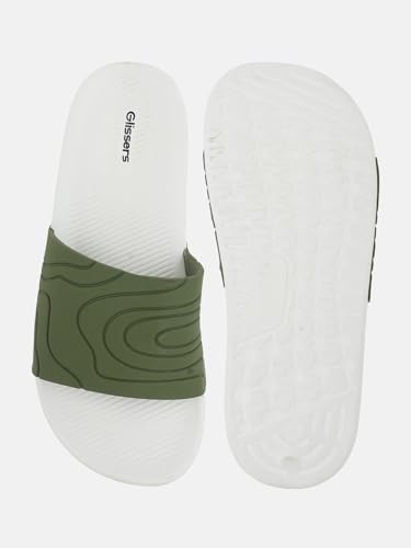 Image of Men & Boys Embossed Sliders | Soft EVA Flip Flops & Slippers