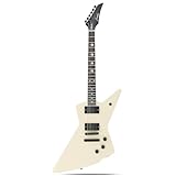 Firefly FFLX Solid Body Electric Guitar,Mahogany Guitar body,Stainless steel and ball end frets,rosewood fretboard(Gloss Cream Color)
