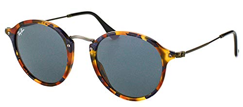 Ray-Ban ACETATE MAN SUNGLASS - SPOTTED BLUE HAVANA Frame GREY Lenses 49mm Non-Polarized