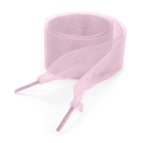 Shoe Laces, Soft Casual Flat Satin Ribbon Shoelaces,Shoe Laces For Kids, Youths & Women’s Sneaker Shoestrings (51.18‘’（130cm）, Pink)