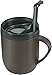 Zyliss E990001 Hot Mug à Piston, Plastique/Silicone, Gris, Mug Isotherme Cafe/Filtre Pour Café Moulu/Tasse Avec Couvercle/Gobelet de Camping, Lave-vaisselle, Garantie de 5 ans