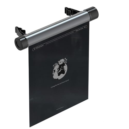 Image of Aluminium Alloy Car Trash Can, 2L Grey, Collapsable, Portable, Hang on Seat Back