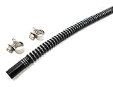 Corrugated Fuel Hose 5/16" ID x 10" Long with Stainless Steel Vapor Clamps for In-Tank Use