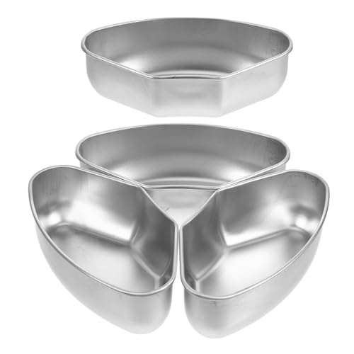 IMIKEYA Bandeja para Vaporera de Alimentos de Acero Inoxidable, 4 Piezas en Forma de Abanico, Bandeja de Arroz al Vapor para Olla de Cocinar Vapor, Apta para Verduras, Mariscos y Huevos,