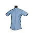 TuffRider Girl's Starter Short Sleeve Show Shirt, Light Blue, 12