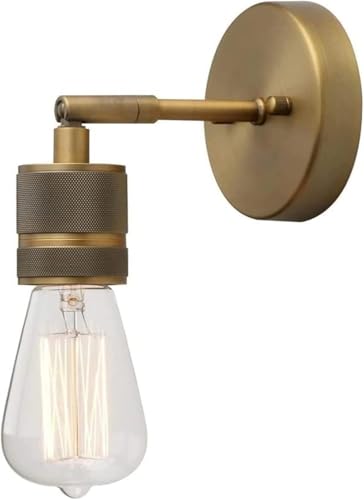 Lámpara de Pared Ajustable en 180°, Aplique de Pared Dorado Compatible with Interiores, Foco Empotrado, Poste de Montaje en Pared, Accesorio de iluminación,Lámparas