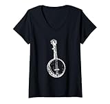 Photo Gallery donna banjo sketch bluegrass band maglietta con collo a v Photo Gallery donna banjo sketch bluegrass band maglietta con collo a v