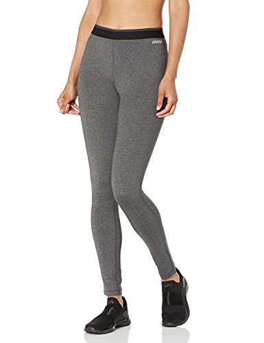 Amazon Essentials Women's Elastic Waist Performance Full-Length Legging, Dark Grey Heather, Medium