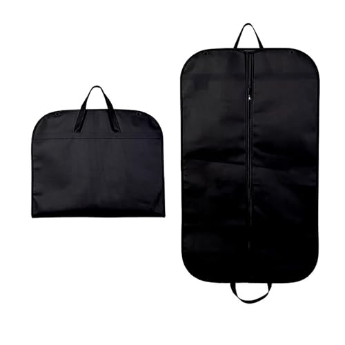 Premium Non-Woven Garment Bags for Suits Dresses Jackets - Travel Closet Organizer with Carry Handles - Durable Brown