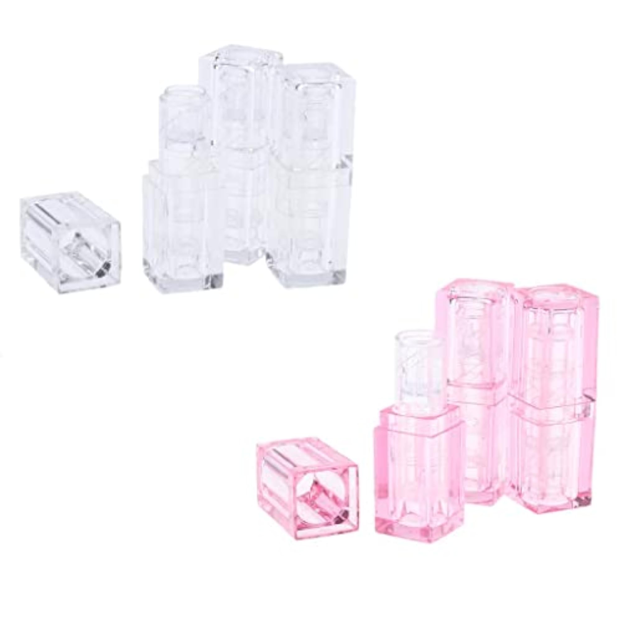 3x3.8g Empty Lip Balm DIY Tubes, Transparent