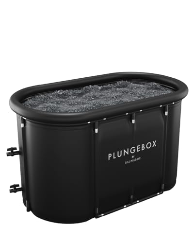 SAUNABOX® Plungebox PRO XL Cold Plunge Ice Bath Tub Durable Cold Tub for Full-Body Immersion | Compact, Insulated & Easy Setup for Efficient Cold Therapy at Home