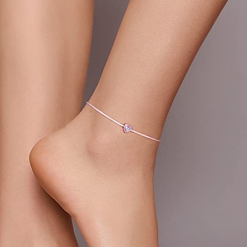 Bracelet réglable en argent 925 anti-irritation avec cordon rouge - 6