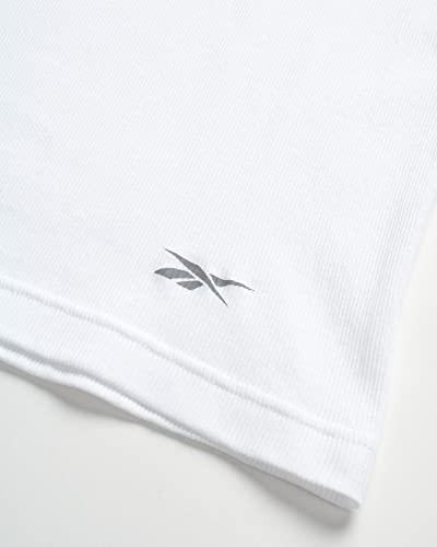 Reebok Men's Undershirts - Big And Tall Soft Cotton A-Shirt Tank Top (3 Pack), Size 3Xl Tall, White #TOP2
