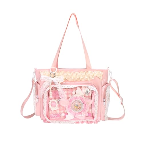 Bolso Tote Crossbody Kawaii con accesorios miniatura 1