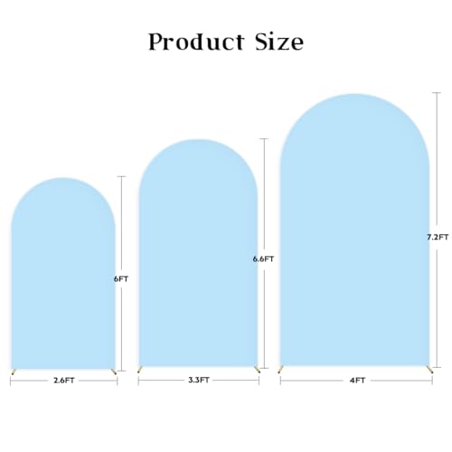 Funda elástica para Arco de Boda 6FT Azul Claro miniatura 4