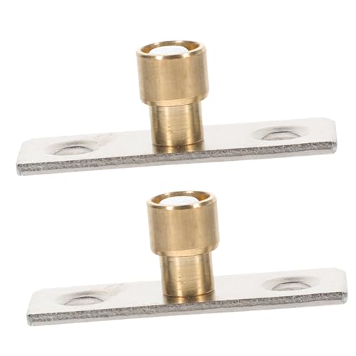 Cabilock 2 Piezas Guía de Piso para Puerta de Granero Rodillos de Nylon y Soporte de Metal para Deslizamiento Gabinetes Accesorios de Hardware para Puertas Corredizas