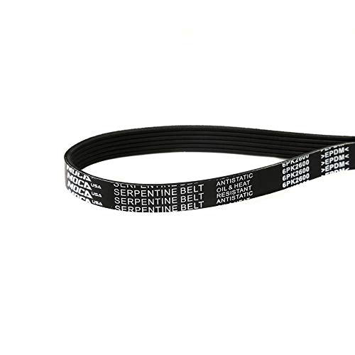 Image of MOCA 6PK2600 EPDM Serpentine Belt for 01-02 Chevy Express 3500 & GMC C3500hd & GMC Savana 3500 8.1L & 93-95 Ford E-250 Econoline & E-350 Econoline 5.8L