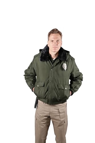 Image of First Class 100% Nylon Oxford All Season Deluxe Plain and Security Bomber Jacket