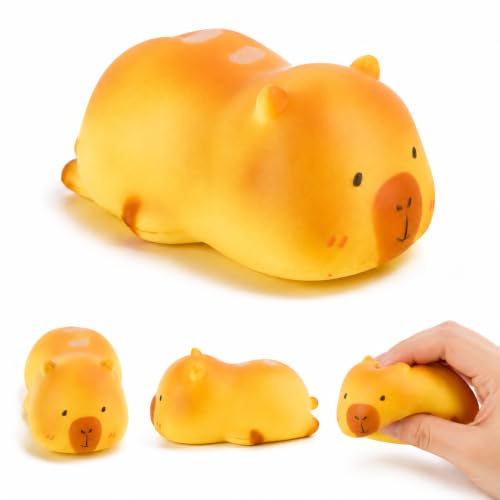Image of 4 Pcs Capybara Squishy, Taba Squishy, Squishy Toy for Stress Relief, Cute Mystery Dumplings Squishy and Squishy Toy Slow Rising Collection (White)
