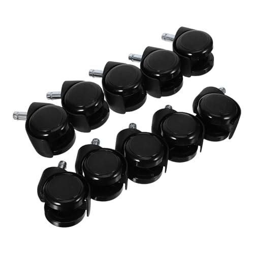 DOITOOL 2�C���`�X�e���N���b�v���I�t�B�X�`�F�A�p�L���X�^�[ 10�Z�b�g �É����[�����O�ω׏d�z�C�[�� �����h�~�f�X�N�`�F�A�����p�z�C�[