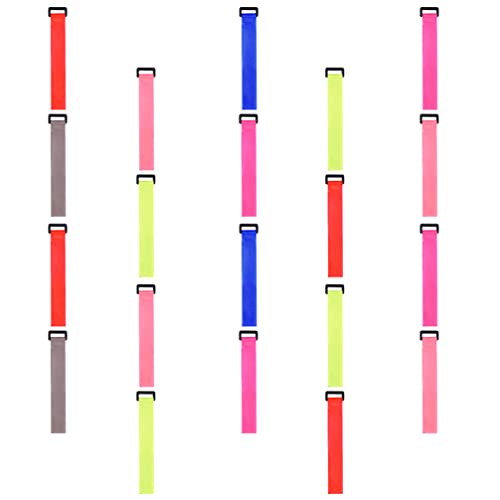 BESPORTBLE 20pcs Angling Rod Adhesive Belt Fishing Rod Binding Belt Nylon Buckle Straps Tidy Damage- Random