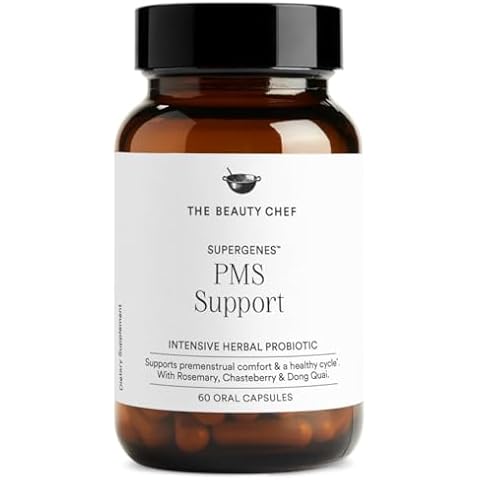 The Beauty Chef SUPERGENES PMS Support – Natural Hormonal Support for PMS Symptoms with Bio-Fermented Nutrients – 60 Capsules Cover