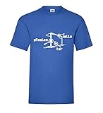  Fußballtor Treffer Pfosten Latte Tor Männer T-Shirt Royal Blau XXL - shirt84.de