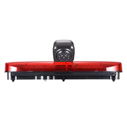 Dynavsal Cámara de marcha atrás para furgoneta con luz de freno HD, visión nocturna, cámara de marcha atrás para Ford Transit Connect 2 II/XL Cargo Titanium Passenger (2014-2022) para furgoneta, luz