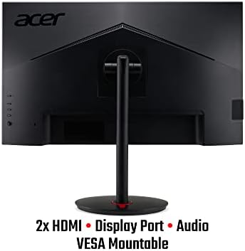 Acer Nitro XV270Pbmiiprfx 27 inch Full HD Gaming Monitor (IPS Panel, FreeSync, 165Hz (OC), 1ms, HDR 10, Height Adjustable Stand, DP, HDMI, Black)