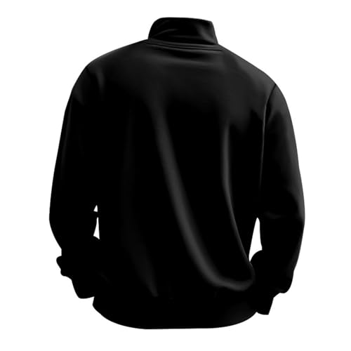1/4 Zip Pullover Mens Fleece Winter Sweatshirts No Hood Sweatshirts Thermal Long Sleeve Shirts4