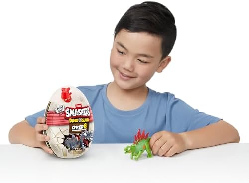 Smashers Dino Island Nano Egg with Dinosaur Stegosaurus and Over 10 Surprises!